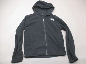 The North Face Size M (10) Kids Unisex BLK Full Zip Pocket Athletic Jacket 976 - Picture 1 of 8