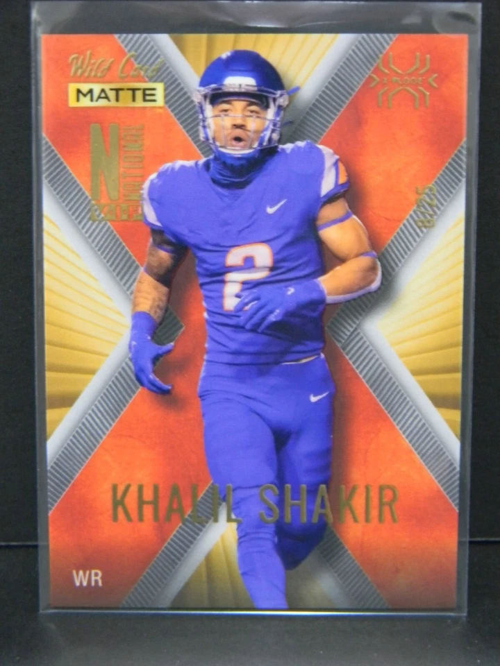 2022 WILD CARD NATIONAL VIP MATTE KHALIL SHAKIR ROOKIE SSP 8/25 BILLS - Image 1 of 1