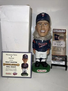 2006 SGA Minnesota Twins Billy Martin Bobblehead COA Game Ticket - Picture 1 of 4