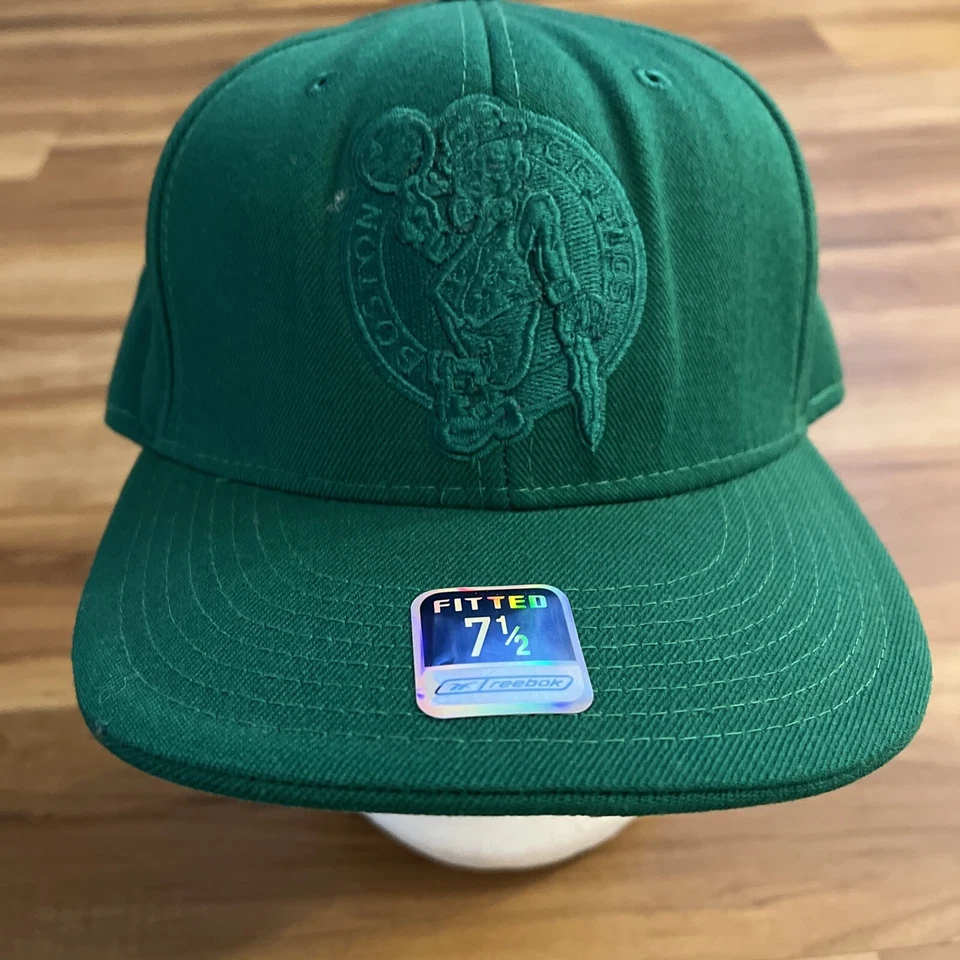 Gorra Boston Celtics NBA Reebok Vintage Lucky Leprechaun Logo Sombrero Ajustado 7 1/2 Foto 1 de 4