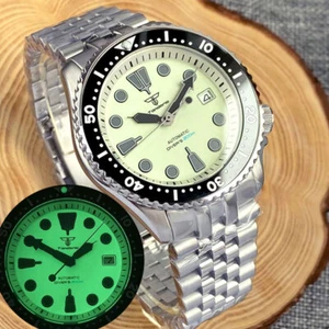 42mm Tandorio Luminous Dial Sapphire Glass NH36 NH35 Automatic Diving Mens Watch - Picture 1 of 19