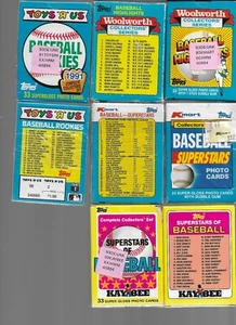 1989  KAY BEE SUPERSTARS OF BASEBALL COMPLETE SET - Picture 1 of 1