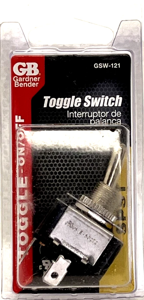 Gardner Bender Professional Gsw-121 Toggle Switch 125 - 250 VAC 20 a 1 P Silver