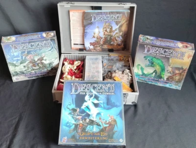 Descent Erste Edition + 3 Erweiterungen - Blutmeers Quelle der Finsternis Gruft - Bild 1 von 4