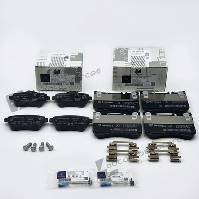 OEM Front&Rear Brake Pad Sets w/Sensors For 14-17 Mercedes S450 S550 S550e S560 Foto 1 de 4