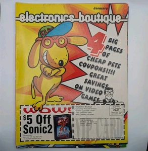 Electronics Boutique Catalog Jan 1994 Sonic 2 SNES Genesis Video Game Ads... - Picture 1 of 4