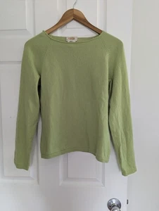 Talbots pastellgrün 100% Kaschmir Langarm Pullover Damen Gr. L ruhig Luxus - Bild 1 von 8
