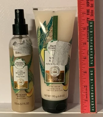 Herbal Essences Bio: Renew Curl Refresh Mist + Hair Cream Mango & Aloe READ DESC - Image 1 of 3
