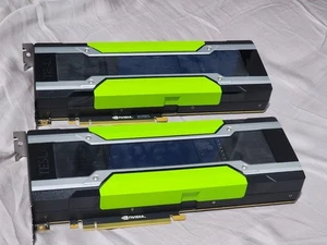 x2 NVIDIA Tesla P100 16GB HBM2 PCIe Graphics Cards - Picture 1 of 3