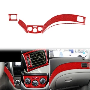 For Subaru Impreza WRX STI 2008-14 Red Carbon Fiber Dashboard Panel Trim Kit - Bild 1 von 14