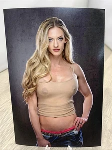 Foto Brillante Niña Pinup 4x6 Hermosa Mujer Desnuda Rubia Modelo Risqué - Imagen 1 de 5