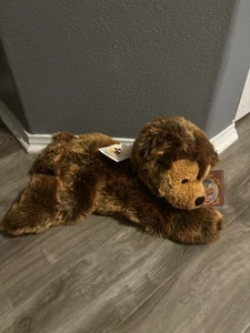 Disney World Hidden Mickey Pre Duffy Frosted Brown Orange Bear Plush Teddy - Picture 1 of 16
