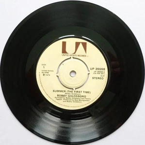 Bobby Goldsboro Summer The First Time 7" Liberty UP35558 VG+ 1973 Summer The Fir - Imagen 1 de 7