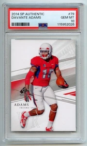 Davante Adams rookie 2014 SP Authentic #79 PSA 10 GEM MINT - Picture 1 of 2