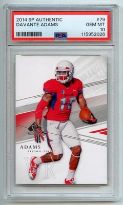 Davante Adams rookie 2014 SP Authentic #79 PSA 10 GEM MINT - Image 1 of 2