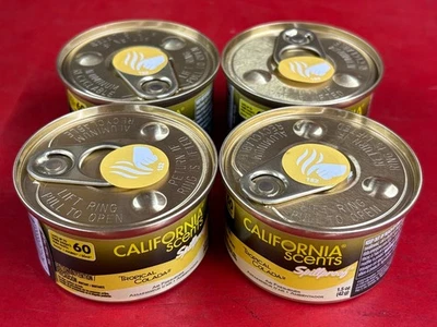 LOT OF (4) CALIFORNIA SCENTS SPILLPROOF TROPICAL COLADA SCENT AIR FRESHENERS