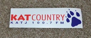 Pegatina de estación de radio FM Kat Country KATJ 100,7 - Imagen 1 de 4