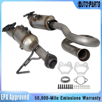 Exhaust Manifold Catalytic Converters For 2012 2013-2018 Jeep Wrangler JK 3.6L - Image 1 of 4