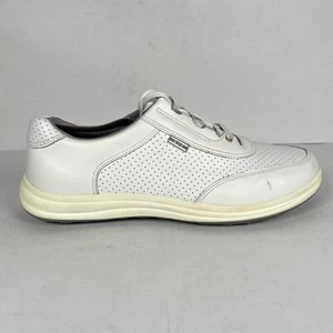 SAS Sporty Lux Sneakers Womens Size 10 X-Wide White Leather Nubuck Lace Up Shoes - Picture 1 of 10