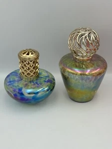 La-Tee-Da! Paar Effusion Duftlampe Kunstglas irisierend flammenlos - Bild 1 von 22