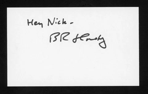 Bruce Hornsby Singer, Musician, Jam Band Grateful Dead Signed 3x5 Card E23285 Cover