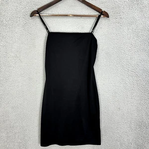 Laundry Shelli Segal Slip Dress Womens 8 Black Vintage 90s Whimsigoth Boho - Picture 1 of 8