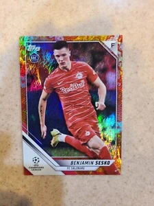 2021-22 Topps UEFA BENJAMIN SESKO AÑO NUEVO CHINO RC #/125 SP #161 EDICIÓN JADE - Imagen 1 de 2