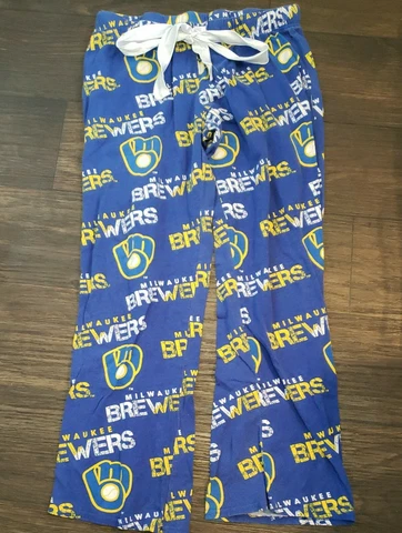Milwaukee Brewers Women's Sleepwear Pajama Pants,  Sz M, MLB Merchandise Cover