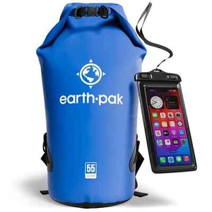 Earth Pak Waterproof Dry Bag 55L Roll Top Kompressionssack Rucksack Wandern Camp - Bild 1 von 1