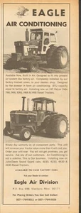 1974 anuncio impreso de Eagle cabina de tractor aire acondicionado con IH 1466 y John Deere 4430 - Imagen 1 de 2