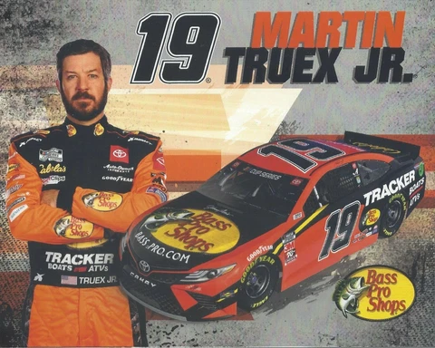 2020 MARTIN TRUEX JR "BASS PRO SHOPS" #19 NASCAR CUP SERIES POSTCARD Cover