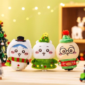 Chiikawa Happy Holiday Plush Doll Mascot Chiikawa Hachiware Usagi Set of 3 Japan - Picture 1 of 9