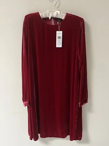Eileen Fisher Silk Velvet , Ruby Color , XS , Original $348 , 85% OFF . - Picture 1 of 8