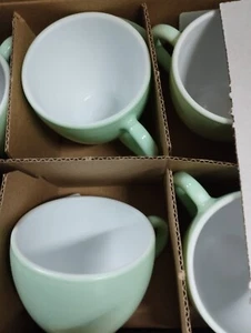 Bormioli Rocco Box Of 12 GREEN Aromateca Espresso Cups, - Picture 1 of 2
