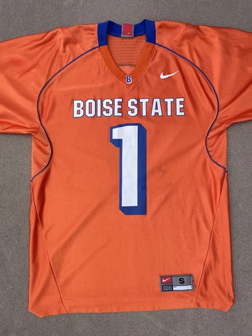 Nike Boise State Broncos Football Team Jersey Sz S Orange #1 Cover