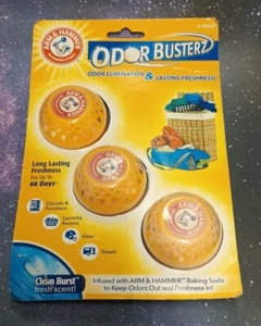 Arm & Hammer Odor Busterz Balls 3er Pack beseitigt Gerüche für 60 Tage Orange - Bild 1 von 8