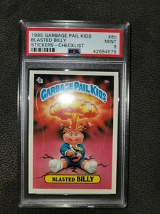 1985 Topps Garbage Pail Kids GPK Series 1 Blasted Billy🔥8b Checklist PSA 9 MINT - Bild 1 von 2