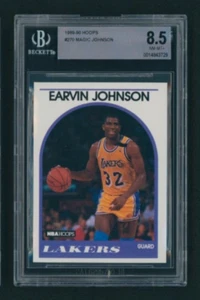 1989-90 Hoops Magic Johnson #270 BGS 8.5 NM-MT+ LOS ANGELES LAKERS GREAT HOF - Picture 1 of 2