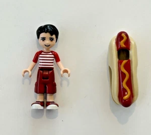 LEGO Friends Minifigure - Nate (frnd162) Maschio Ragazzo Figlio Hot Dog Van 41129 - Foto 1 di 7