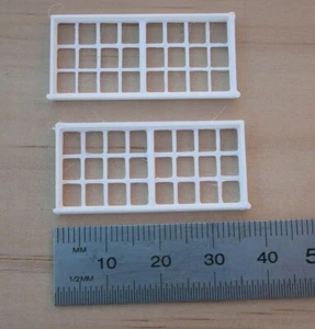 HO Scale 24 Pane Large Windows (Set of 2) - Picture 1 of 2