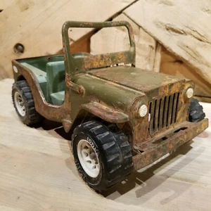 Tonka Jeep Green Army XR 101 Vintage w Folding Windshield Frame - Swanky Barn - Picture 1 of 12