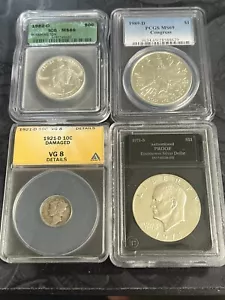 1989-D Commemorative , 1982-D Anniversary , 1921-D Mercury Dime, 1971-s - Picture 1 of 12