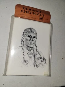 Vintage Vera Louise Drysdale Native American Indian Prints 4 Portraits 8 Notes - Picture 1 of 16