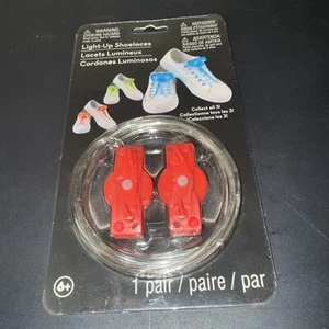 Light-Up Shoelaces Red One Pair New Sealed in Package - Picture 1 of 2