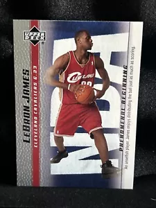 Tarjeta de novato Lebron James 2003 cubierta superior inversión explosiva - ¡Como nueva! - Imagen 1 de 2