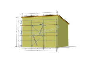 Fassadengerüst Baugerüst 47qm Stahlgerüst Stahlböden Durchstieg Gerüst 2,5m NEU - Bild 1 von 7