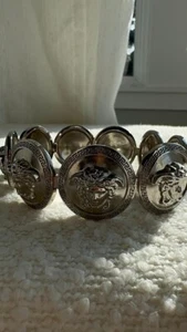 VERSACE Medusa Silver Pendant Choker Necklace Authentic - Picture 1 of 5
