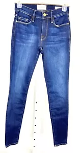 FRAME Size 24 Womens Jeans Le Skinny De Jeanne Augusta Dark Wash NWOT - Picture 1 of 9