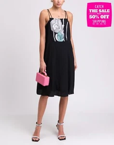 RRP€546 ICEBERG Shift Dress IT46 US10 UK14 XL Silk Blend Sequins Made in Italy - Picture 1 of 10