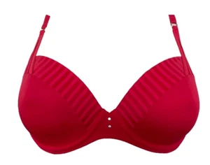 Marie Jo Salvador Bra 0121896 - True Red - Size 34F - BNWT - Picture 1 of 2